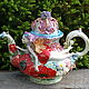 Flower fairy. Teapot with decor. Teapots & Kettles. Mila. Online shopping on My Livemaster.  Фото №2