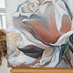 Картина цветы маслом розы с золотом "Загадочная..." 50х50 см. Картины. Дизайнерские картины Елены Хухаревой. Ярмарка Мастеров.  Фото №6