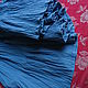 Ярусная юбка из марлёвки синяя или голубая хлопок 100, Юбки, Новосибирск,  Фото №1
