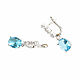 Blue Earrings,Cubic Zirconia earrings,Zircon Blue Ice earrings, Earrings, Moscow,  Фото №1
