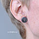 Studs stud earrings silver Dried flowers. Stud earrings. dikoobraz. My Livemaster. Фото №4