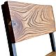 Loft-style bar stool with a seat made of elm slab. Chairs. Custom furniture making U.LOFT. My Livemaster. Фото №5
