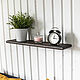 Wall shelf made of dark ash, 60 cm. Shelves. Foxwoodrus. Online shopping on My Livemaster.  Фото №2