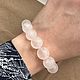Браслет из крупного розового кварца, 12 мм. Браслет из бусин. Katerina Moroz accessories for you (katerinamoroz). Интернет-магазин Ярмарка Мастеров.  Фото №2