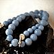 Beads with angelite. Necklace. Beautiful magic stones (silakamnia). My Livemaster. Фото №4