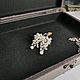 Серьги грозди с белым жемчугом. Серьги классические. Мастерская бижутерии  SIbiju. Ярмарка Мастеров.  Фото №5