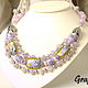 Short beads of amethyst. Necklace. Grafoli jewellery. My Livemaster. Фото №5