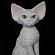 Заказать Кошка белая, порода девон рекс. A & A Handmade (coalla). Ярмарка Мастеров. . Мягкие игрушки Фото №3