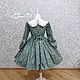 Платье " Moncher" принт Цветы на туманно - зеленом. Платье. Little___dress. Ярмарка Мастеров.  Фото №5