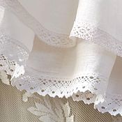 Lower cotton long skirt with ruffle mesh grey