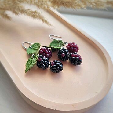 Серьги Ежевика. . Украшения ручной работы - Ярмарка Мастеров Украшения ручной работы. Ярмарка Мастеров - ручная работа Серьги Ежевика. Handmade.