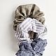 Резинка для волос из чистого льна. Резинка для волос. Love Linen - Эстетика белья. Ярмарка Мастеров.  Фото №6