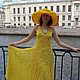 Knitted dress 'Pineapples in champagne'. Sundresses. Oksana Vladarskaya. Online shopping on My Livemaster.  Фото №2