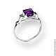 Ring "Miss" amethyst, silver 925. Rings. Jewelry Studio Create Dreams. Online shopping on My Livemaster.  Фото №2