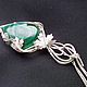 Order WIRE WRAP 'dreams of spring' pendant with malachite. Ekaterina Sklyarova. Livemaster. . Pendants Фото №3