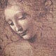 Карандашный рисунок Леонардо да Винчи Девушка с распущенными волосами, Картины, Москва,  Фото №1