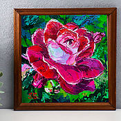 Картины и панно handmade. Livemaster - original item Painting with Rose flowers 