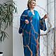 Шелковый халат-кимоно «Birusa”для полных, Платья, Москва,  Фото №1