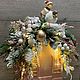 Домик-светильник . Зимние забавы. Новогодние композиции. Кумпан Юлия FLOWERS  ACCESSORIES. Ярмарка Мастеров.  Фото №5