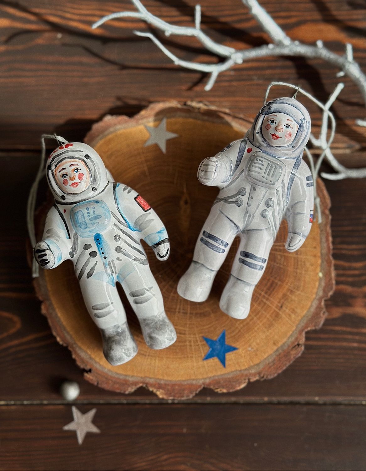 Космонавт игрушка майолика ,10 см в интернет-магазине на Ярмарке ...