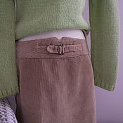 Винтаж handmade. Livemaster - original item Safari. Corduroy skirt. Mango.. Handmade.