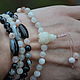 Mala rosary of agate and moonstone, rosary necklace of 108 beads. Rosary. Jewerly for Happiness. My Livemaster. Фото №6