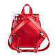 Women's backpack ' Ethno fish on red '. Backpacks. Pelle Volare. My Livemaster. Фото №4