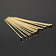 10 PCs. The stud pins 30h0,5 mm gold plated Korea (3881), Accessories for jewelry, Voronezh,  Фото №1