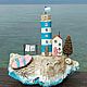 Остров мечты Маяк и домик дрифтвуд 20 см. Скульптуры. AdriaticArt_Julia. Ярмарка Мастеров.  Фото №6