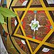 Большая Ганеша Янтра на дереве 60х60 см. Янтра. Тата Мандала. Ярмарка Мастеров.  Фото №4