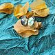 Серьги гвоздики с лабрадоритами. Серьги-пусеты. Vadjra-jewelry. Ярмарка Мастеров.  Фото №4