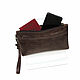 Order handy: Men's brown leather Bag Paris Fashion. C97-622. Natalia Kalinovskaya. Livemaster. . Man purse Фото №3