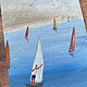'Mooore, mooore!' gouache (sea, landscape, sailboat). Pictures. 'More vnutri' Nadezhda. Ярмарка Мастеров.  Фото №4
