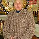 Свитер мужской в стиле «Данила Багров» из собачьей шерсти. Свитеры мужские. Живая Нитка (MasterPr). Ярмарка Мастеров.  Фото №4