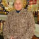 Men's sweater in the style of 'Danila Bagrov' made of dog hair. Mens sweaters. Livedogsnitka (MasterPr). My Livemaster. Фото №4