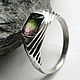 Watermelon Tourmaline 1,31 ct Women's handmade silver ring, Rings, Moscow,  Фото №1