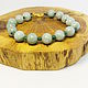 Order Bracelet 'Saxifrage' (gray-green quartz). Selberiya shop. Livemaster. . Bead bracelet Фото №3