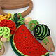 Beech rodent Watermelon with pendants. Gift for newborn. Very big ears (verybigears). My Livemaster. Фото №4