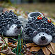 Slippers felted hedgehogs, Slippers, Chelyabinsk,  Фото №1