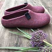 Обувь ручной работы handmade. Livemaster - original item Felted women`s slippers 