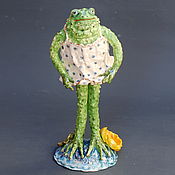 Для дома и интерьера handmade. Livemaster - original item Figurines: frog. Handmade.