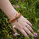 Multi-row bracelet with wood and textiles. Bead bracelet. BijouSiberia. Online shopping on My Livemaster.  Фото №2