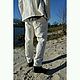 Заказать Брюки мужские из конопляного холста Hemp Canvas Elastic Pant 2 Ecru. VÄN Studio. Ярмарка Мастеров. . Брюки мужские Фото №3