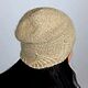 Hat and snood Golden sand, set of accessories, mink down, lurex. Headwear Sets. SIBERIA COOL (knitting & painting) (Siberia-Cool). My Livemaster. Фото №6