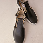 Women's Leather loafers with Sports soles