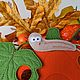 Шнуровка Тыква с гусеничкой. Игрушки-шнуровки. Ирина-рукодельница. Ярмарка Мастеров.  Фото №5