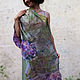 Tippet-gossamer felted wool and silk 'Lilac hydrangea'. Wraps. Irina Kilochek shelk&sherst. My Livemaster. Фото №4