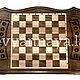 Backgammon carved 'Bear' Art. .024. Backgammon and checkers. Gor 'Derevyannaya lavka'. My Livemaster. Фото №4