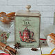 Box for storage, Teas & Coffees . Box for kitchen decoupage. Jars. Happy House. Online shopping on My Livemaster.  Фото №2