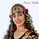 Кокошник  "Золотая Хохлома". Кокошники. Larisa Laskа. Эксклюзивные украшения. Интернет-магазин Ярмарка Мастеров.  Фото №2